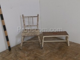 Stolička dřevěná, židle 