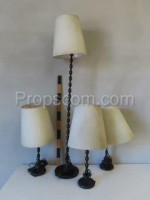 Set of four lamps