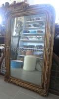 Wall mirror large gilded ornate frame