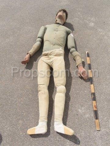 Dummies for action and war scenes