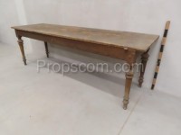 Long wooden table 