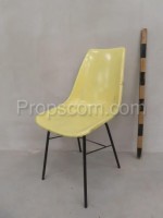 Yellow fiberglass chair 