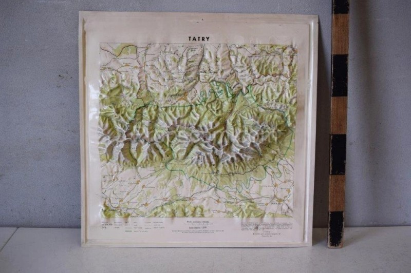 Plastická mapa - Tatry