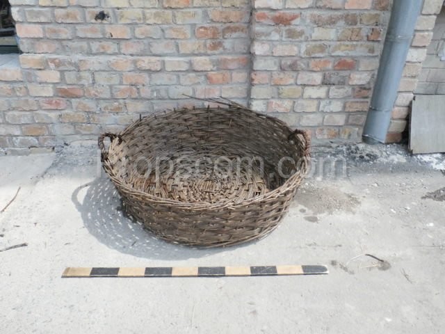 Wicker collection basket