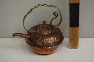 Teapot copper and brass