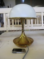 Golden white table lamp