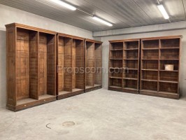 Large wooden bookcases