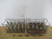 Přepravky kovové s láhvemi na sifon