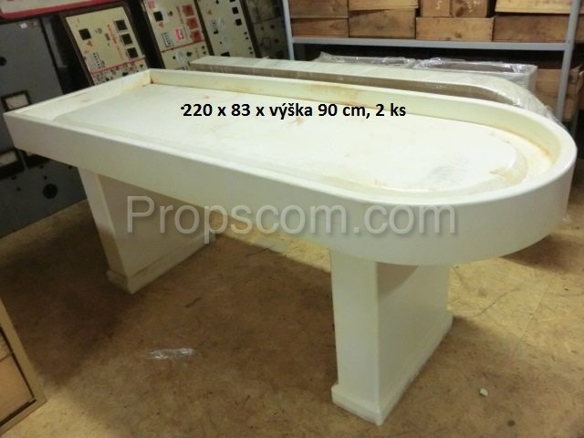 Autopsy table white