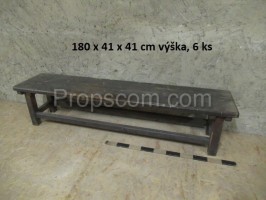 Wooden gray bench