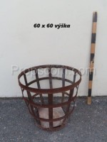 Wrought iron basket