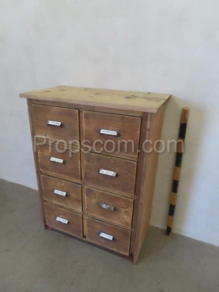 Commercial chest of drawers