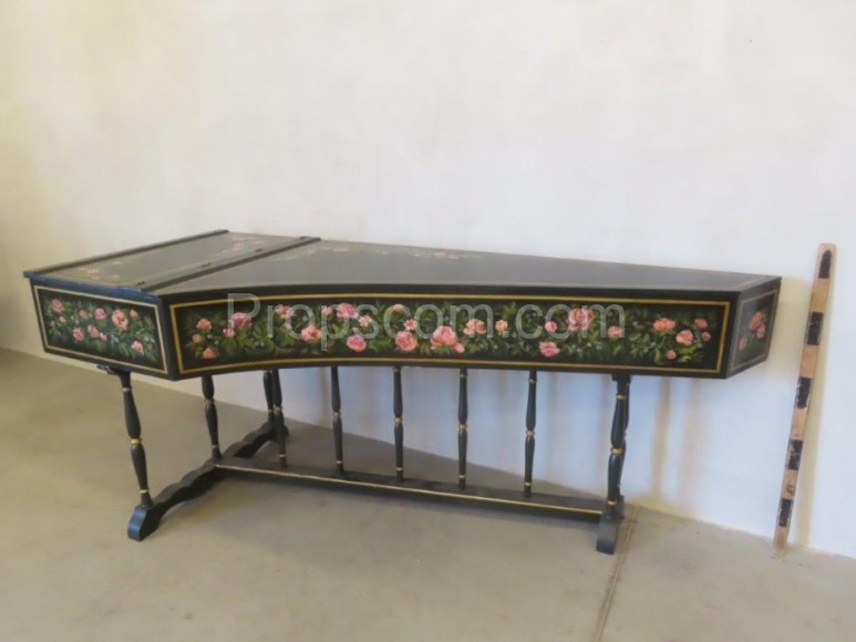 Painted harpsichord