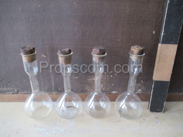 Flasks with cork stopper