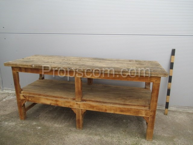 Work table for bakeries, canteens, pubs
