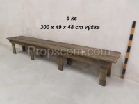 Wooden bench