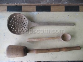 Wooden spoons and ladles