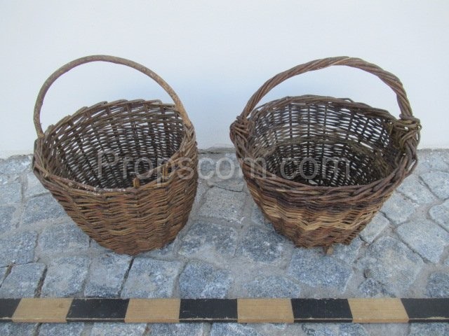 Wicker baskets collection