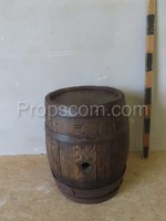 Barrel with forged hoops