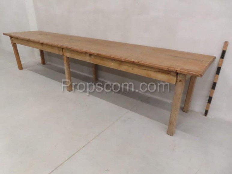 Long wooden table 