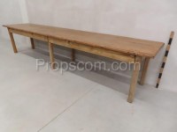 Long wooden table 