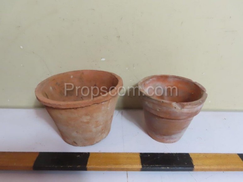 Terracotta flower pots