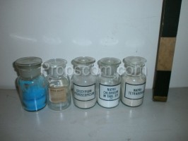 Bottles with ground glass wide neck