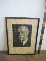 Portrait of glazed Tomáš Garrigue Masaryk