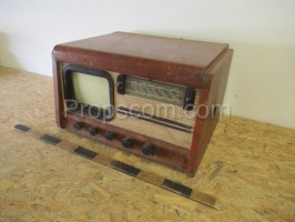 Radio with TV and turntable