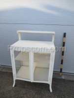 White glass cabinet