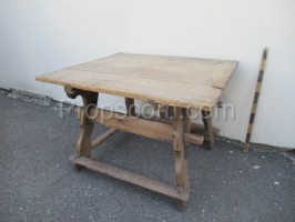 Solid farmhouse table 