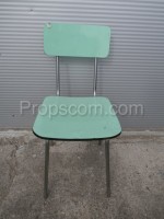 Chairs chrome laminate green