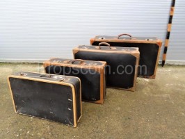 Set of four suitcases