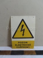 Information sign: Caution electrical equipment