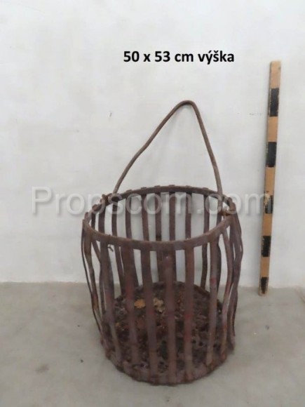 Wrought iron basket