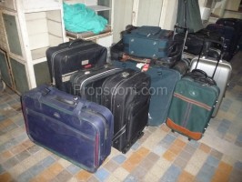 Sets of new suitcases
