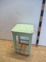 Wooden green chair