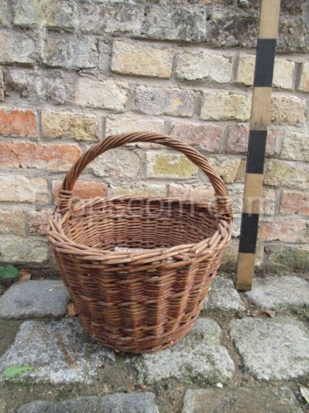 Wicker collection basket