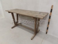 Narrow wooden table