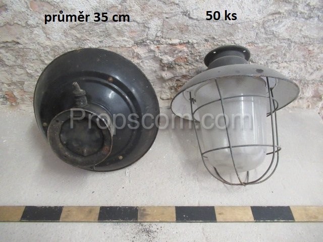 Industrial safety lamps black