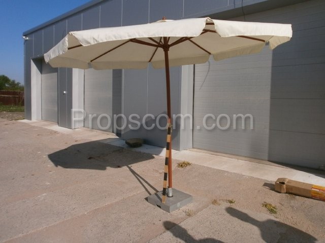 Beige parasol