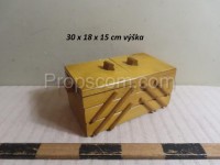 Folding box for sewing