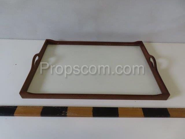 Glazed serving tray