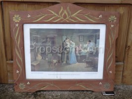 Farewell - print glazed in a decorated frame