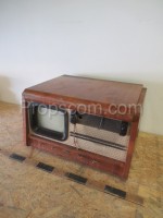 Television with radio and turntable
