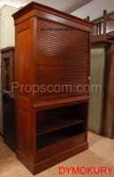 File cabinet with blinds