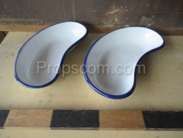 Enameled dish emitters