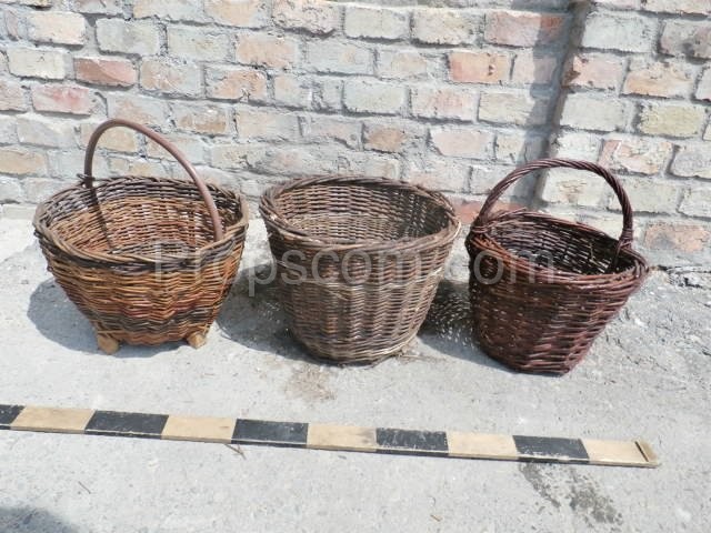 Wicker baskets collection