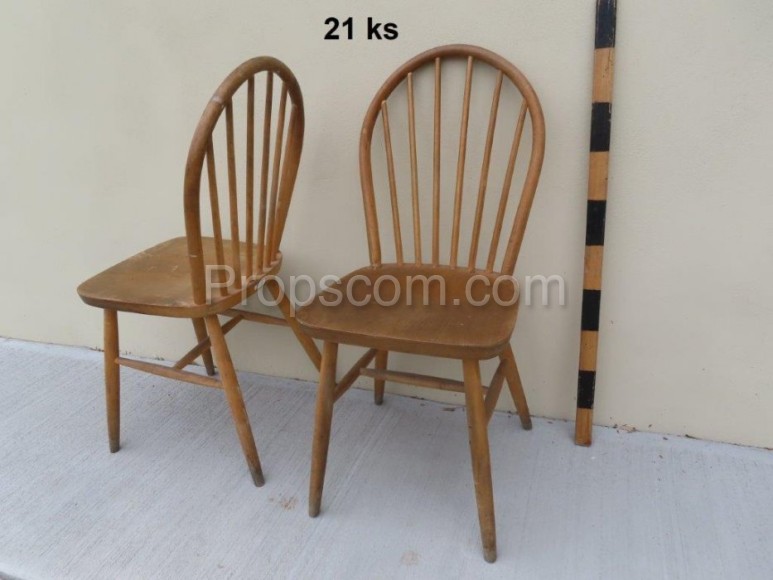 Wooden chairs