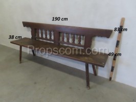 Wooden bench